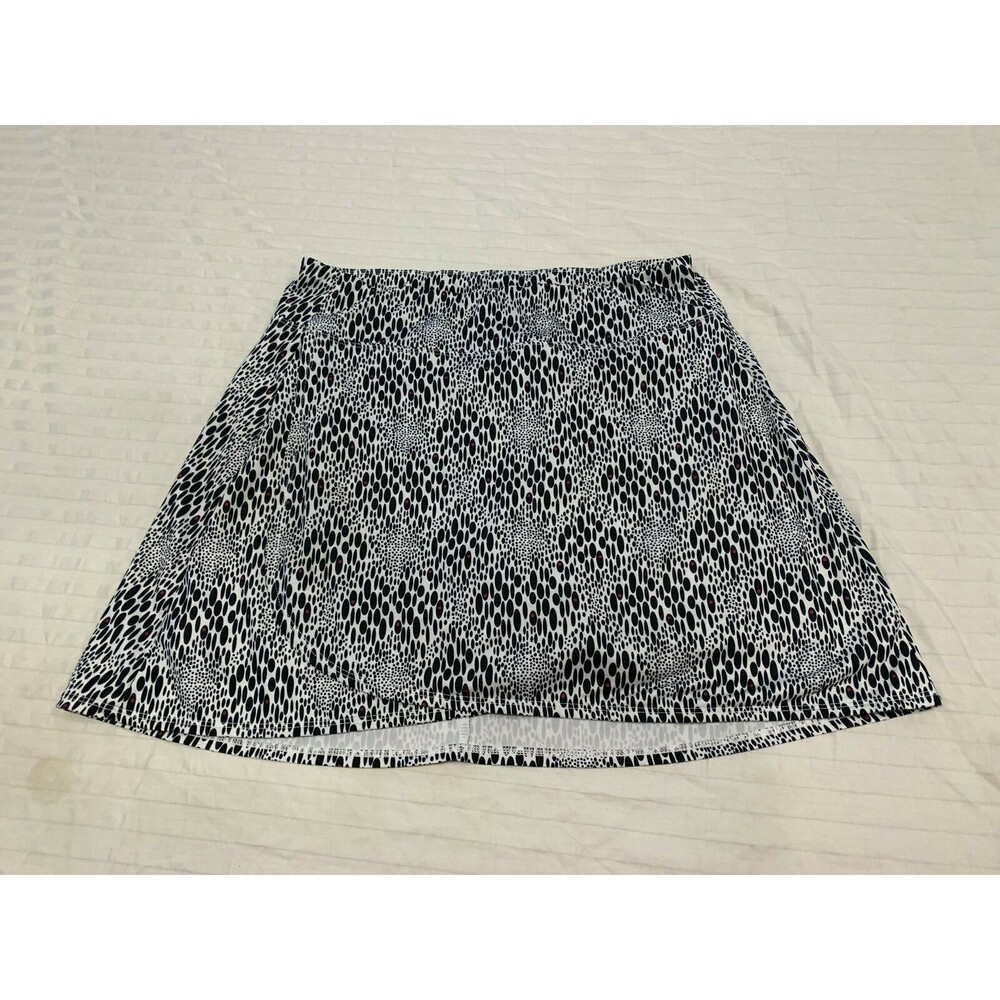 MAGGIE LANE WOMENS PULL ON ATHLETIC SKIRT SKORT WITH BUILT SHORTS WAIST 30 IN